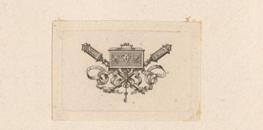 Cul-de-lampe with the Treasury Chest of the Order of the Holy Spirit