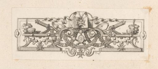Vignette with the Insignia of the Order of the Holy Spirit and Other Attributes