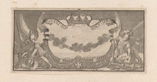 Vignette with an allegory of the war against the Netherlands