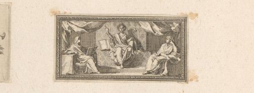 Vignette with Mercury on the Throne of Eloquence