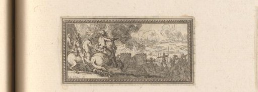 Vignette with the king on the battlefield