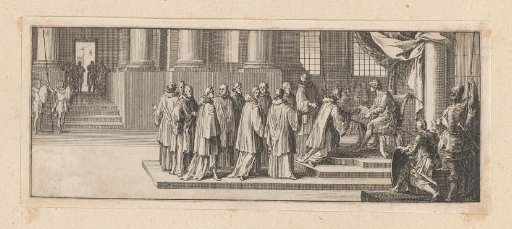Vignette with Guillaume Cohardon Handing Over the Land to the King