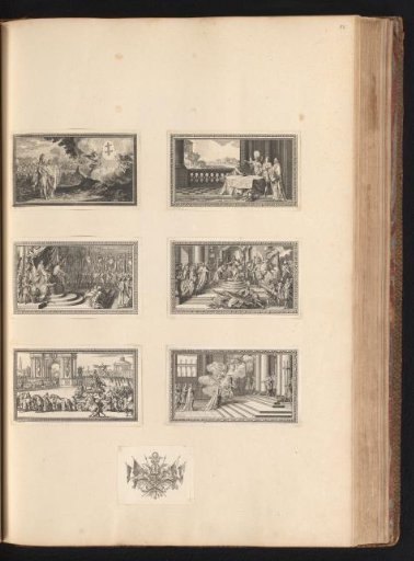 Six prints and a cul-de-lampe relating to Charles V