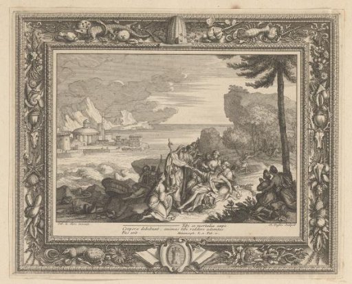 The Healing of Hippolytus, in a Cartouche