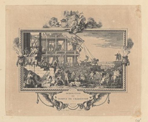 Destruction of the church in Charenton