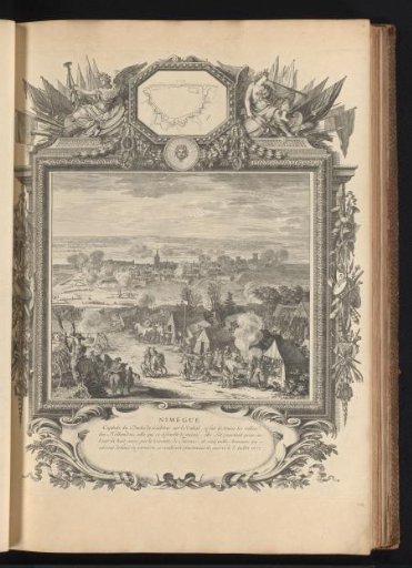 Capture of Nijmegen, in a cartouche