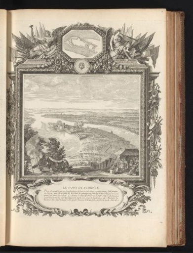 Capture of Fort Schenkenschans, in a cartouche