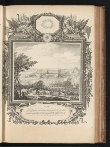 Capture of Gray, in a cartouche