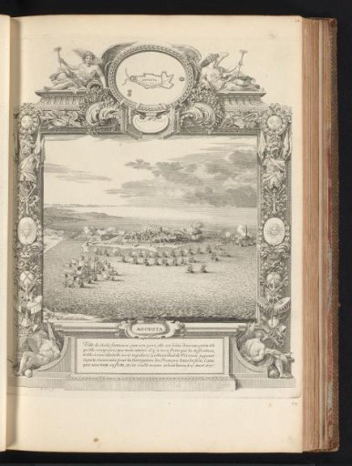 Battle of Augusta, in a cartouche