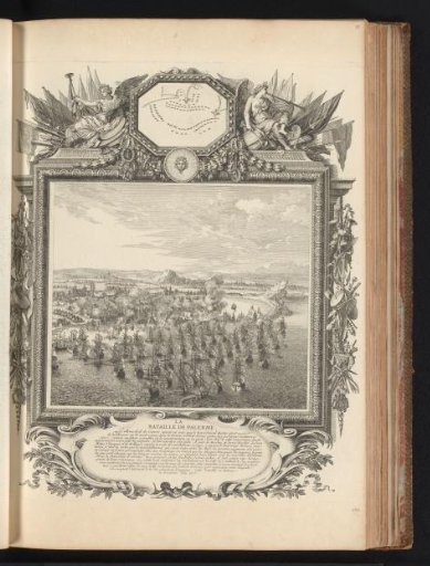 Naval battle of Palermo, in a cartouche
