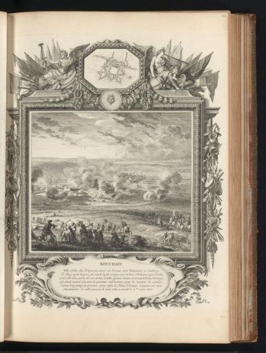 Capture of Bouchain, in a cartouche