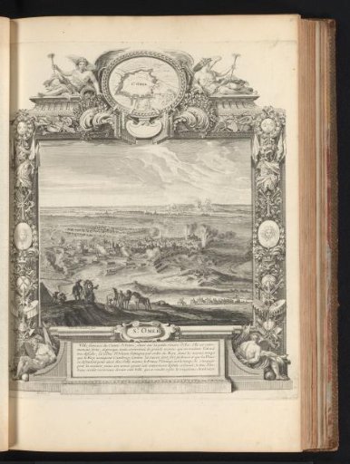 Battle of Saint-Omer, in a cartouche