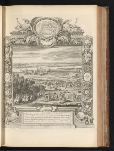 Capture of Orsoy, in a cartouche