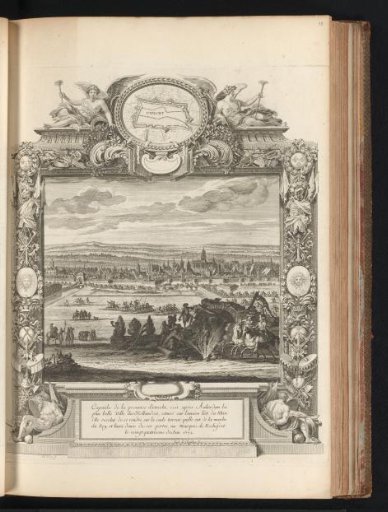 Capture of Utrecht, in a cartouche
