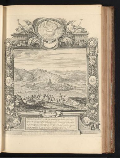 Capture of Freiburg, in a cartouche