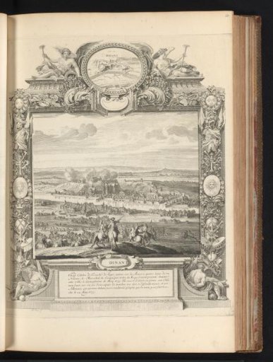 Capture of Dinant, in a cartouche