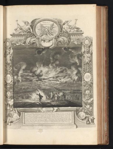 Battle of Cambrai, in a cartouche