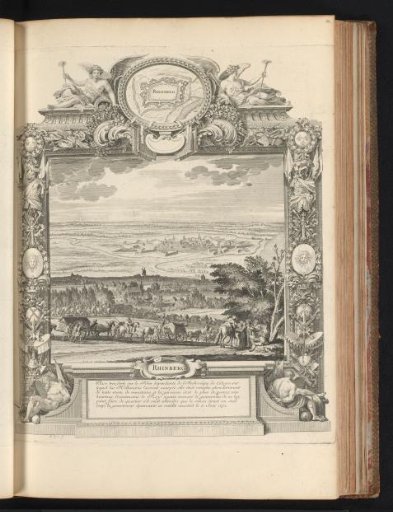 Capture of Rheinberg, in a cartouche