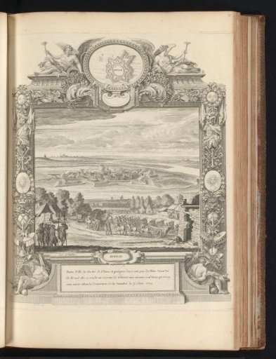 Capture of Büderich, in a cartouche