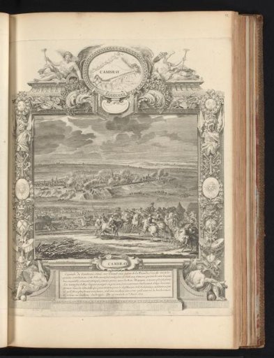 Battle of Cambrai, in a cartouche