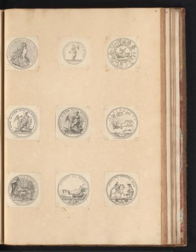 Eight Medals in Honor of Louis XIV
