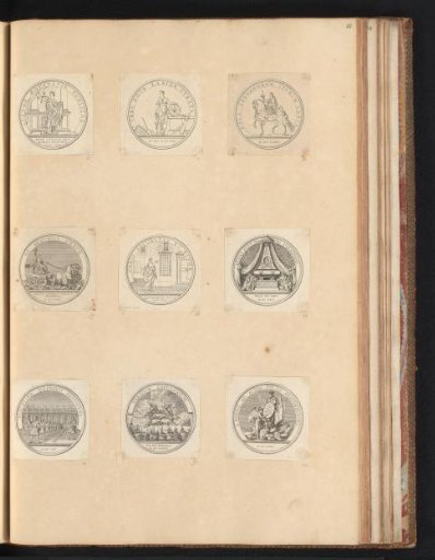 Nine Medals in Honor of Louis XIV
