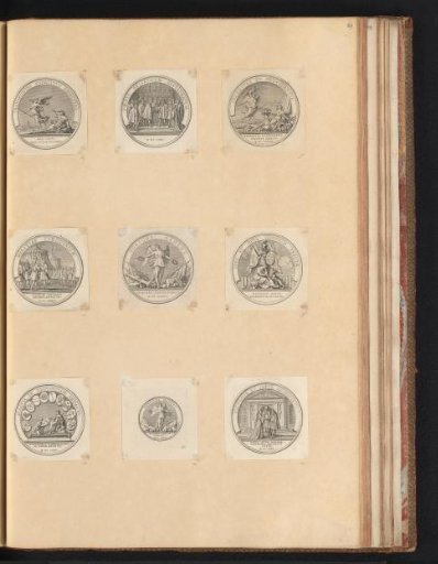 Nine Medals in Honor of Louis XIV
