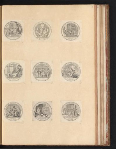Nine Medals in Honor of Louis XIV
