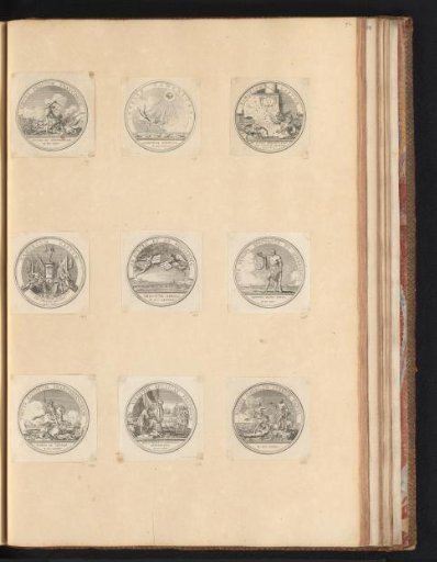 Nine Medals in Honor of Louis XIV