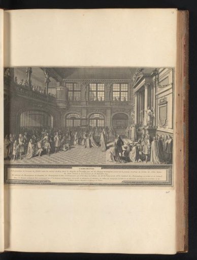 Philippe de Courcillon Swears Oath of Allegiance to King Louis XIV