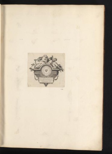 Cul-de-lampe with Apollo covering Truth