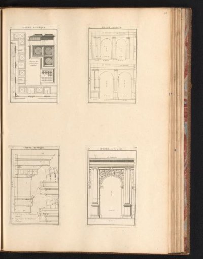 Pilasters of the Doric and Ionic order