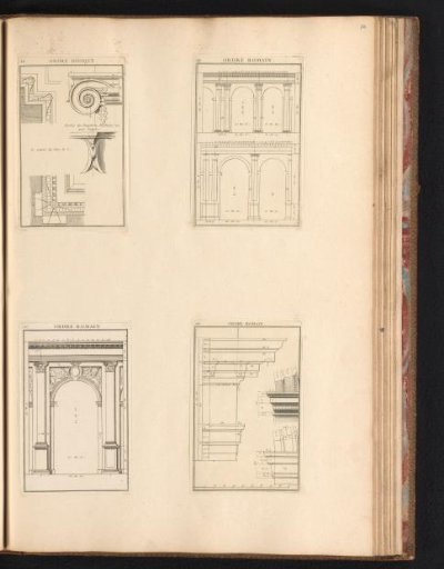 Pilasters of the Ionic and Composite order