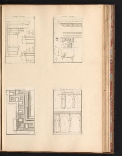 Pilasters of the Composite and Spanish order