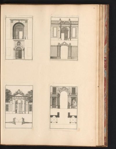 Classical architectural door surrounds