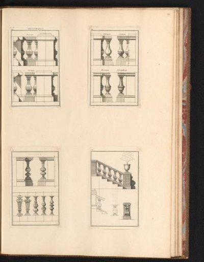 Balustrades of various orders