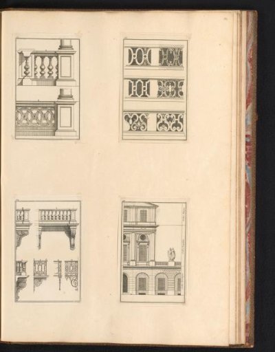 Various decorated balustrades