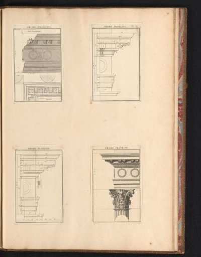 Capital of a temple in the French Order