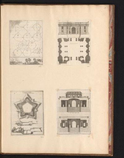 Plans and dimensions of fortified towns