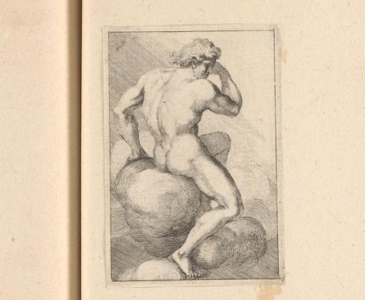 Nude man, possibly Ganymedes, seen from behind