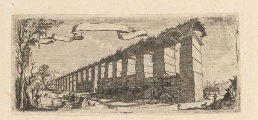 View of the aqueduct at Jouy-aux-Arches