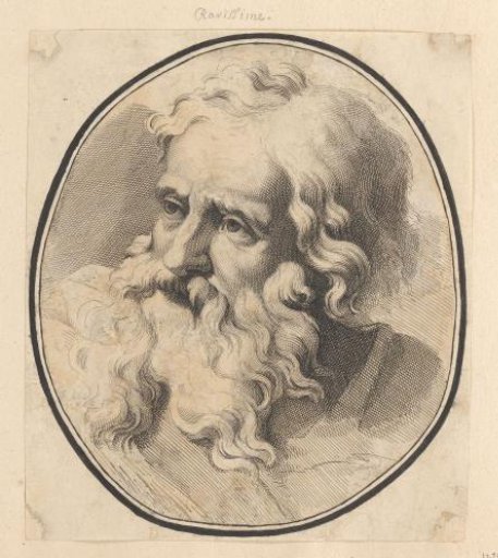 Head of an old man with a beard