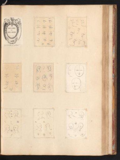 Title print and eight drawing examples