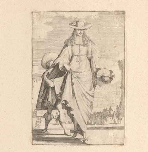 Councillor and a servant in a square