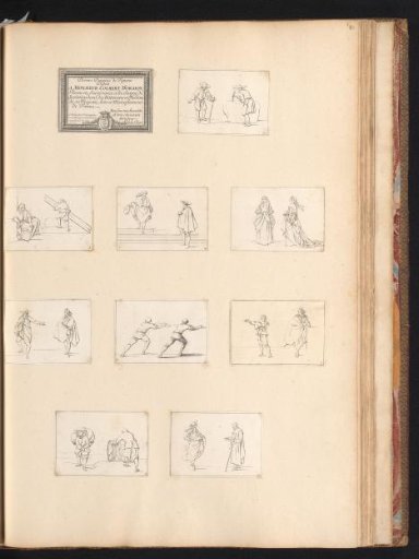 Title print and nine drawing examples of various figures