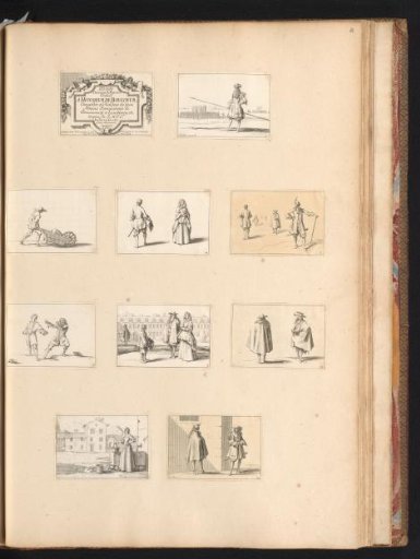 Title print and nine drawing examples of various figures