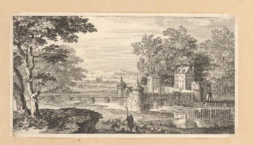View of a castle in a landscape