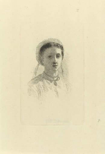 Girl with a cap on her head