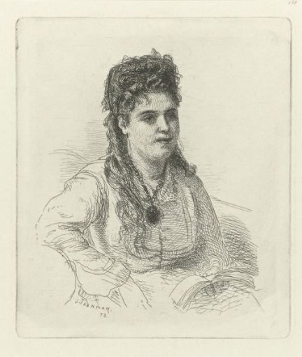 Young woman with a medallion