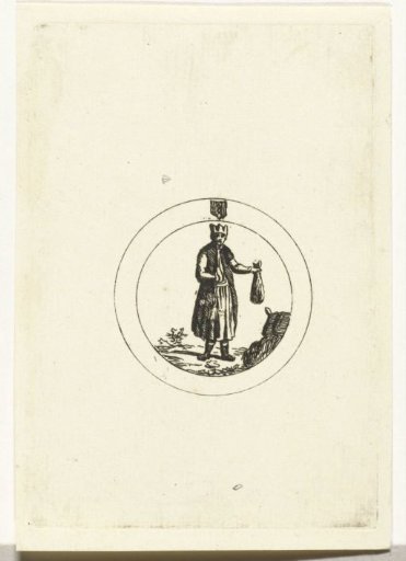Standing figure in a circle